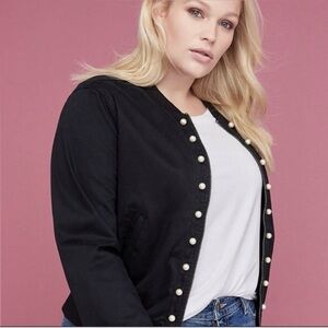 Lane Bryant Zippered Bomber Jacket-Size 18/20